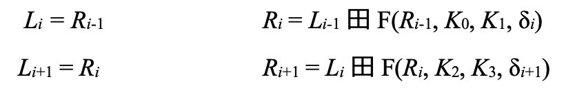 The pair of round equations used by the assignment